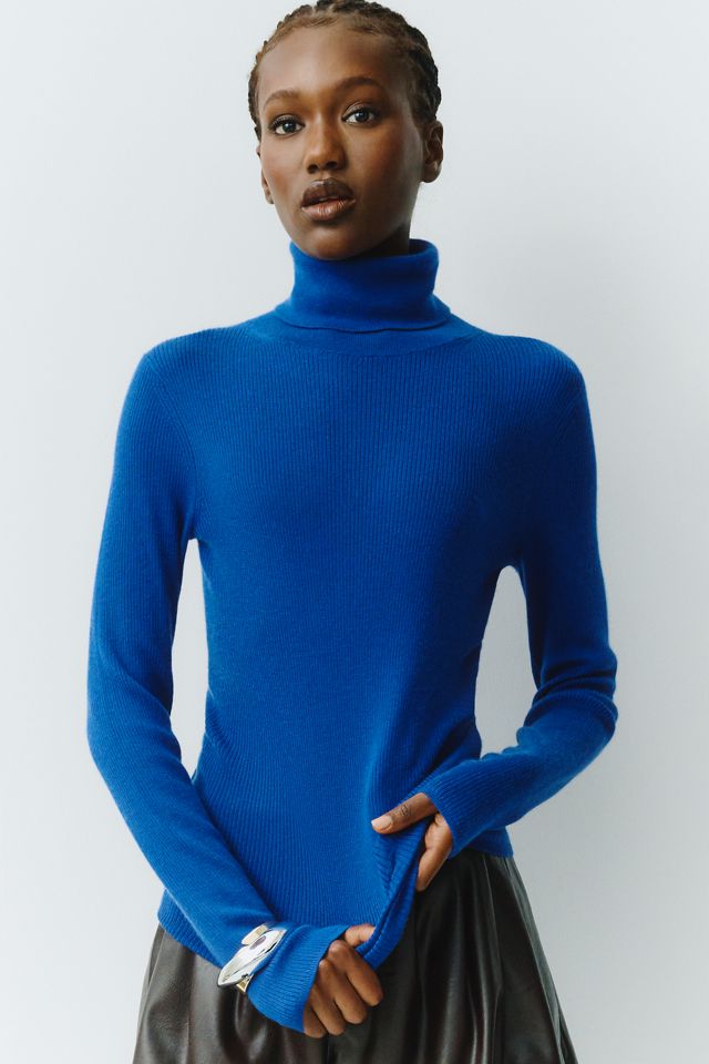 Maeve Markie 100% Cashmere Turtleneck Top #3