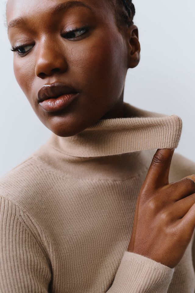 Maeve Markie 100% Cashmere Turtleneck Top #2