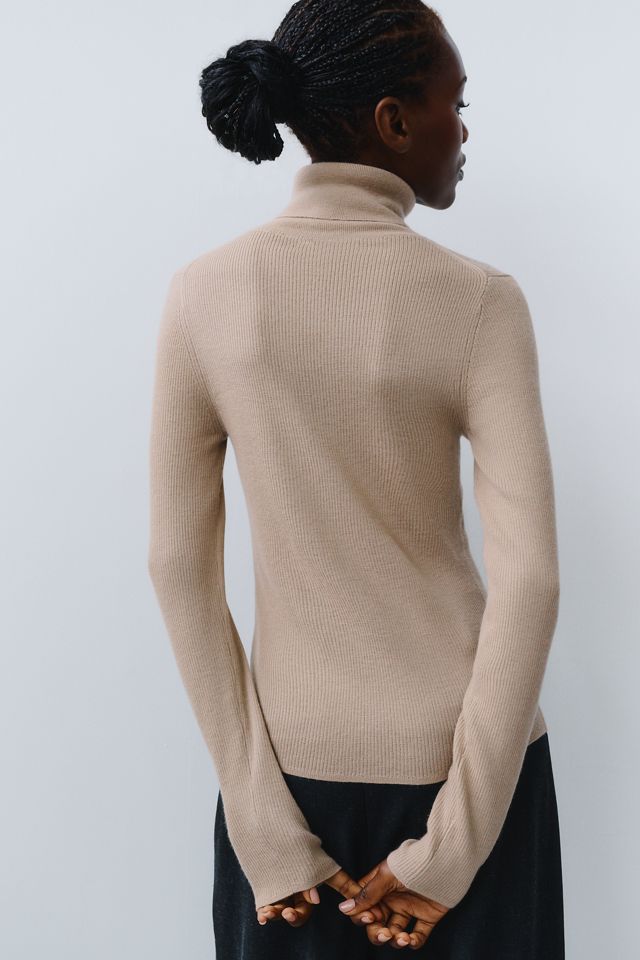 Maeve Markie 100% Cashmere Turtleneck Top #4