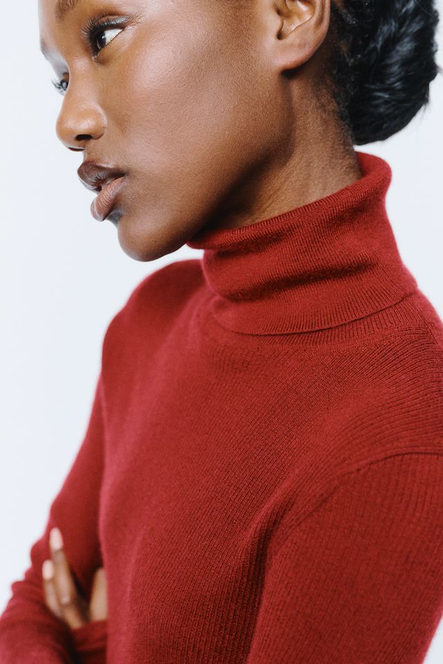 Maeve Markie 100% Cashmere Turtleneck Top #2