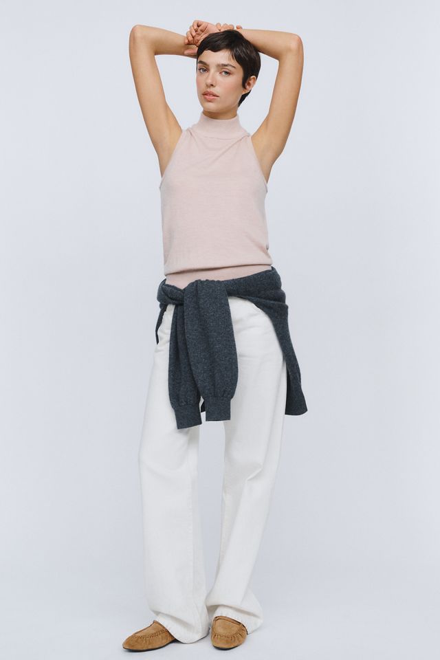 By Anthropologie 100% Cashmere Sleeveless Sweater #4
