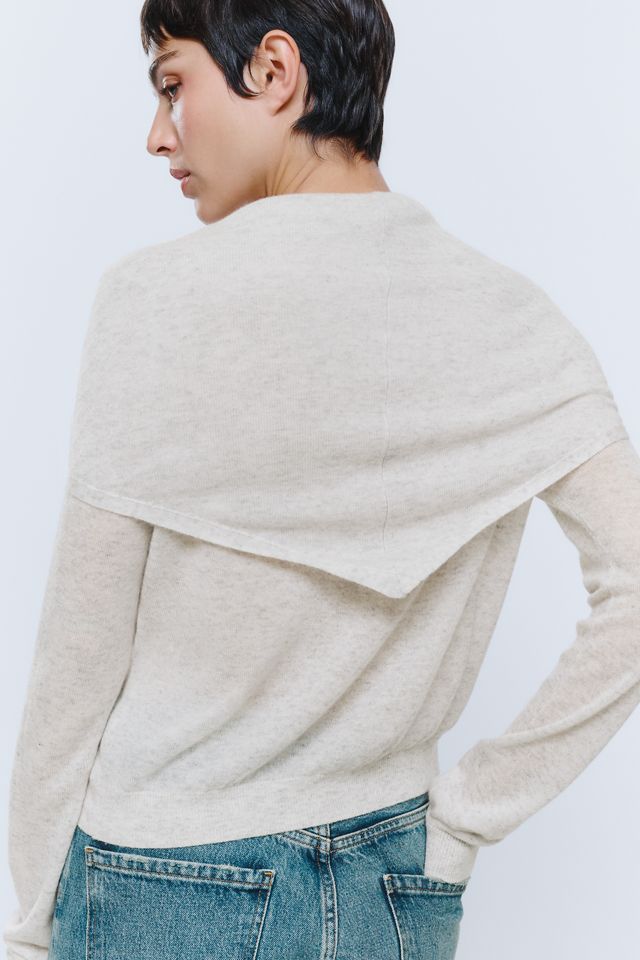 Maeve Wool Cashmere Cardigan with Scarf #4