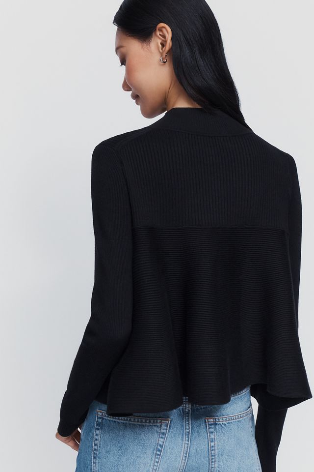 Maeve Mock Neck Swing Cardigan #3