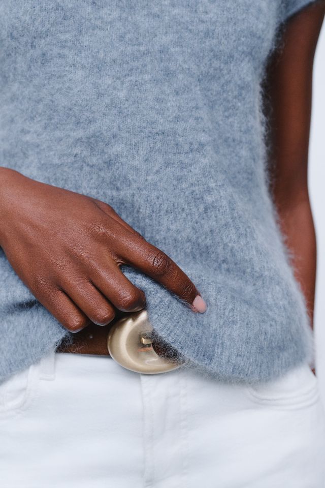 By Anthropologie 100% Brushed Cashmere Top #3