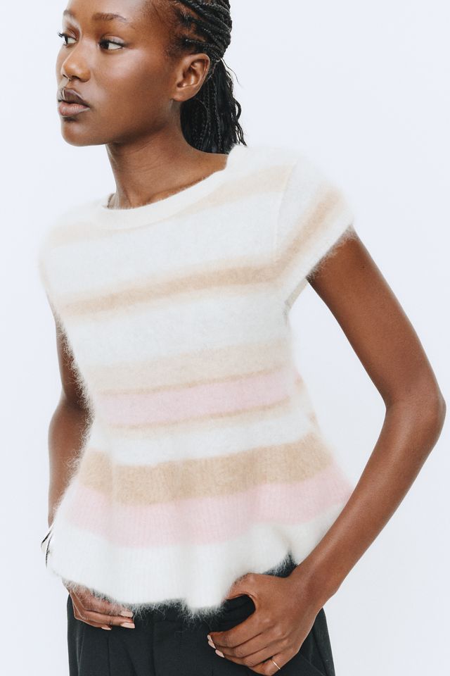 By Anthropologie Marceline 100% Brushed Cashmere Babydoll Sweater #1