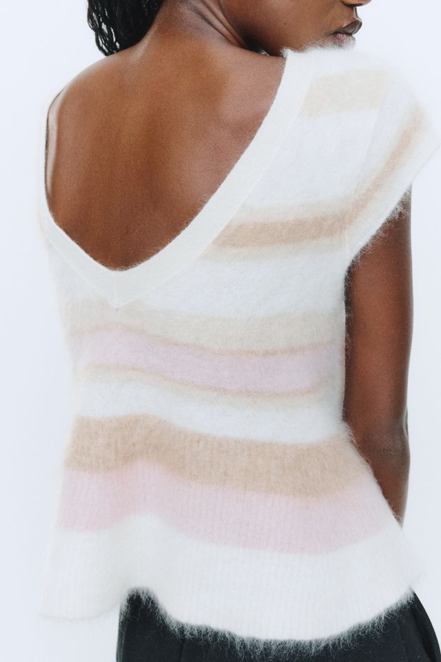 By Anthropologie Marceline 100% Brushed Cashmere Babydoll Sweater #3