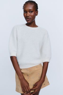 Maglione a Maniche Corte Kaia in 100% Cashmere Pilcro
