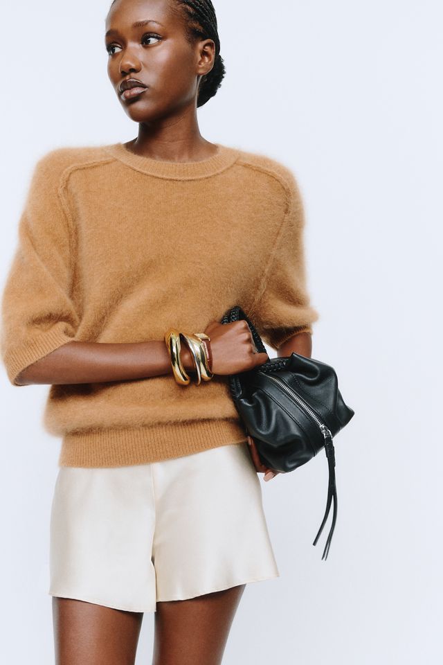 Pilcro Kaia 100% Cashmere Short-Sleeve Sweater #2