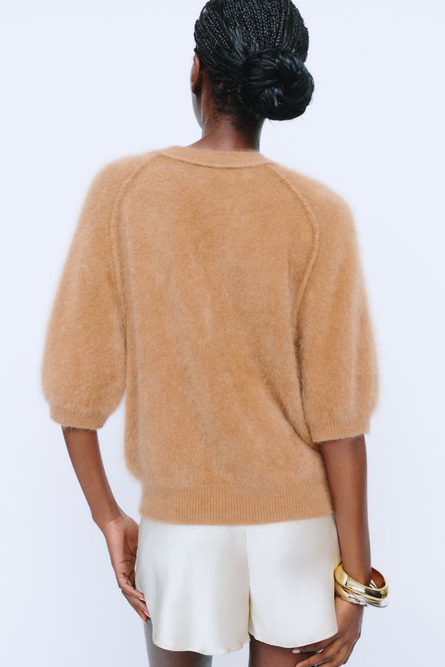 Pilcro Kaia 100% Cashmere Short-Sleeve Sweater #6