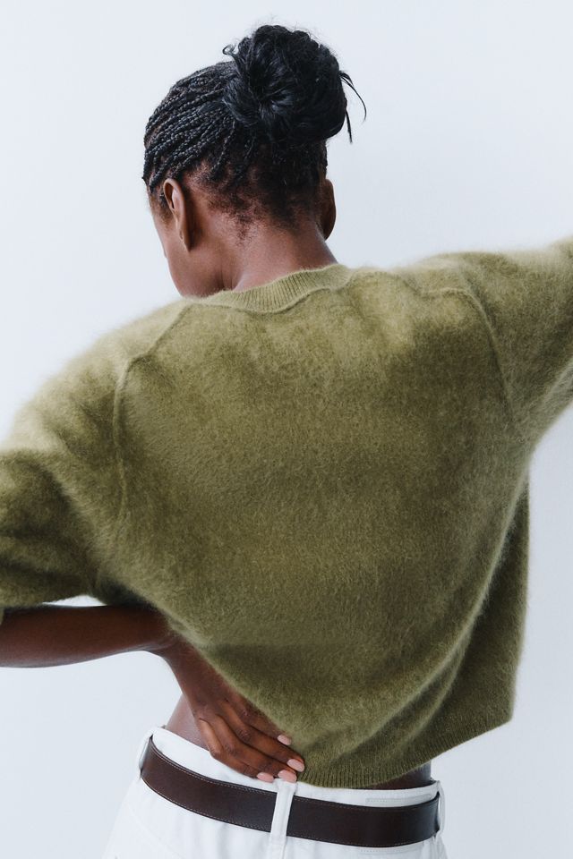 Pilcro Kaia 100% Brushed Cashmere Short Sleeve Sweater | Anthropologie