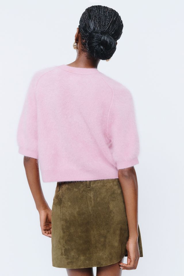 Pilcro Kaia 100% Brushed Cashmere Short Sleeve Sweater #2