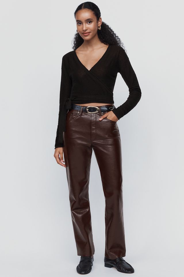 Pilcro Wool Linen Wrap Sweater #3