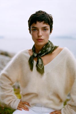 By Anthropologie 100% Brushed Cashmere Sweater