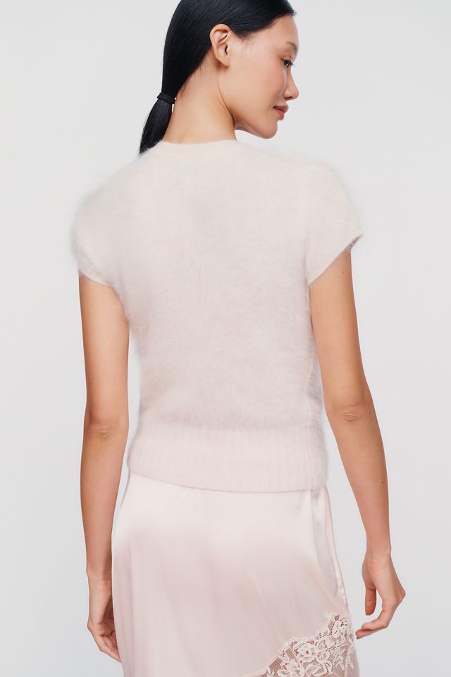 Maeve Coco 100% Cashmere Short Sleeve Cardigan #1