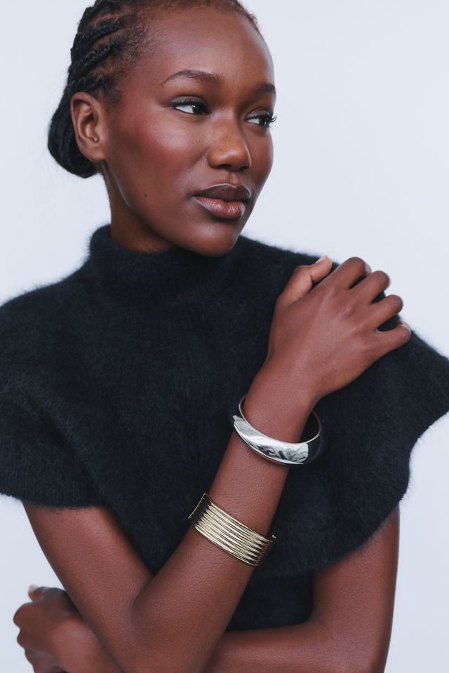 Maeve 100% Brushed Cashmere Capelet Sweater #1