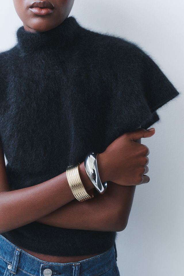 Maeve 100% Brushed Cashmere Capelet Sweater #3