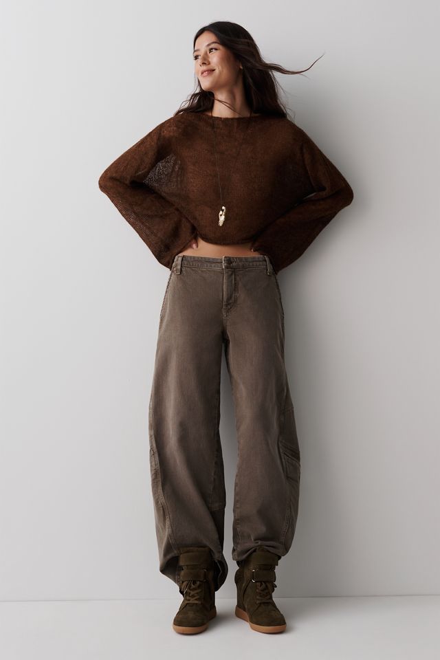 By Anthropologie Sheer Boat-Neck Sweater #1