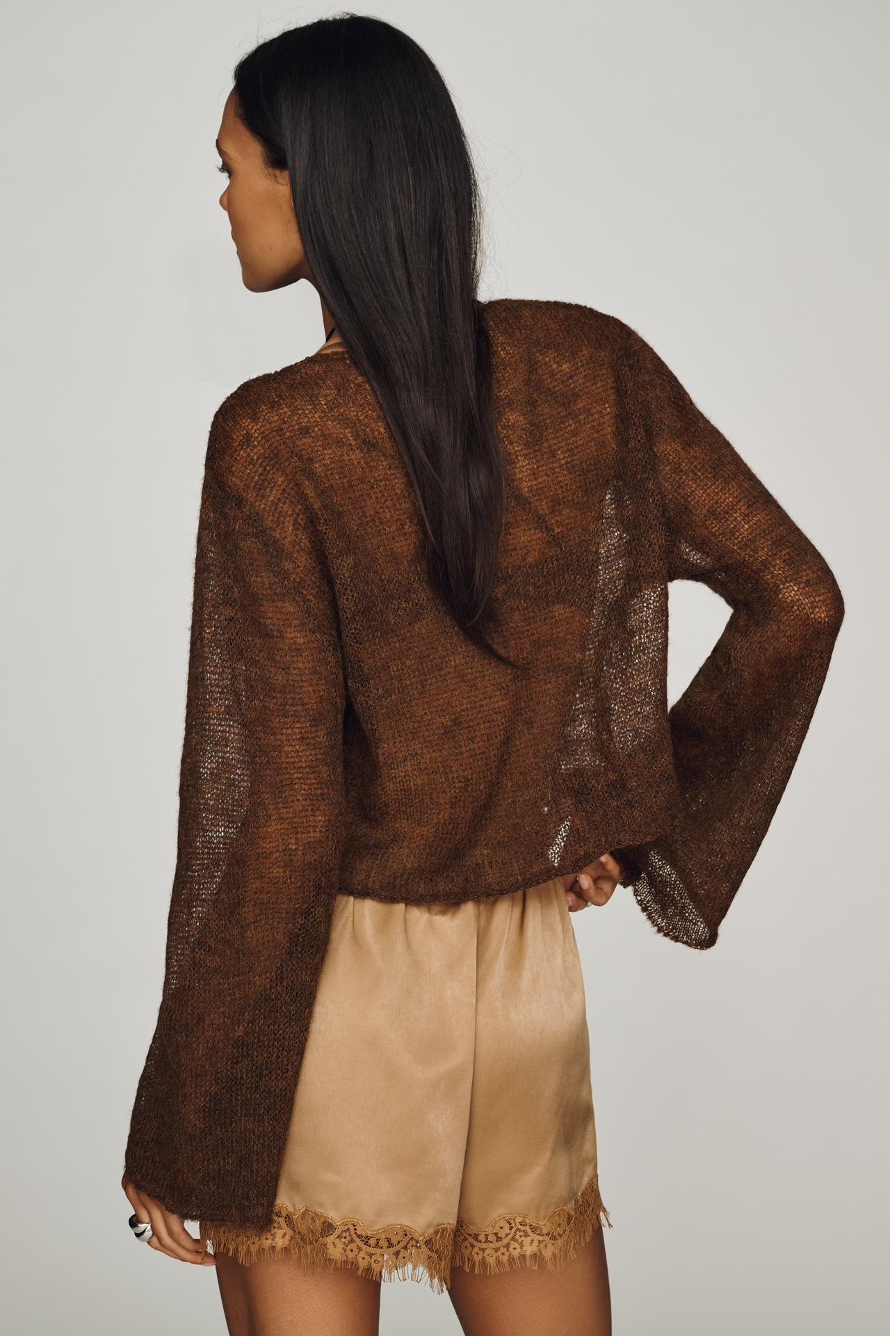 By Anthropologie Sheer Boat-Neck Sweater