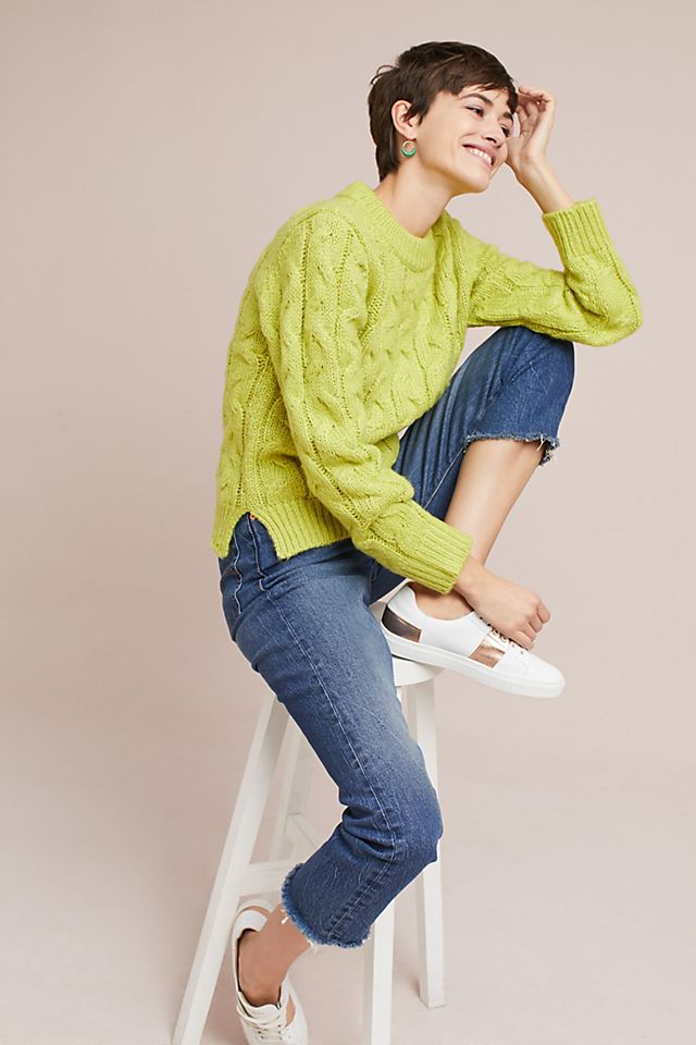 Sia Cabled Pullover | Anthropologie