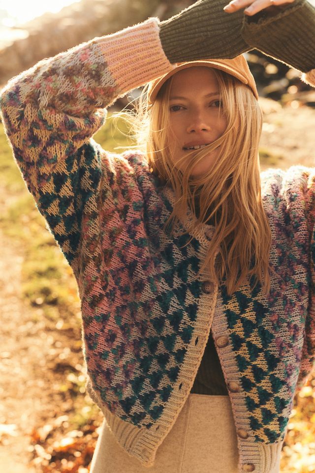 Por Anthropologie Cardigan recortado #5