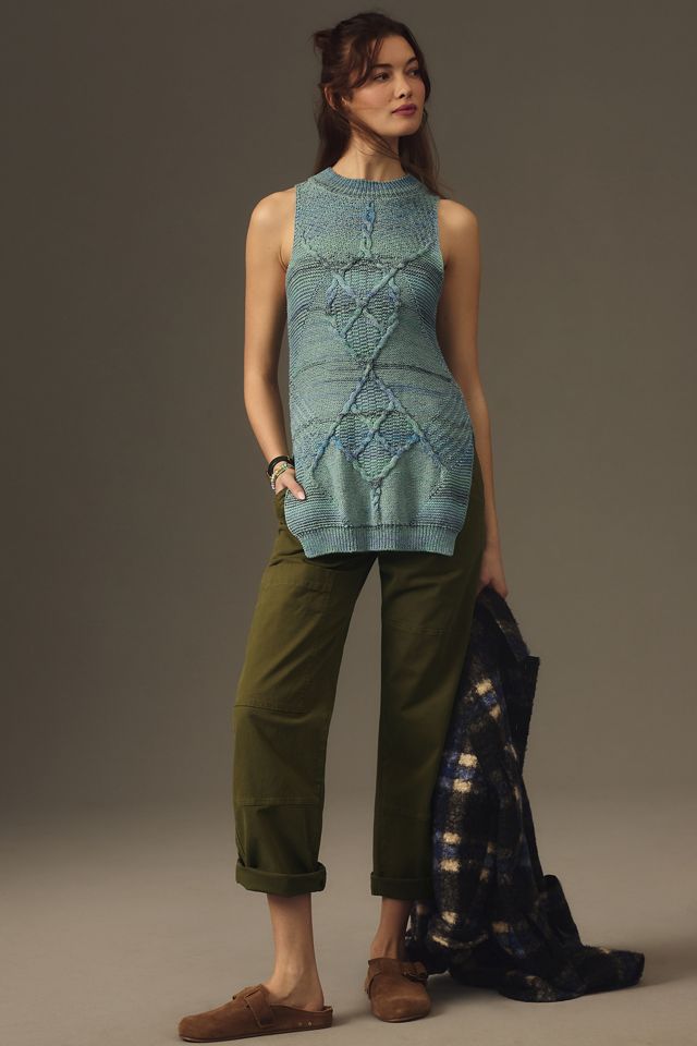 Pilcro Halter Side-Slit Sweater Tank #2