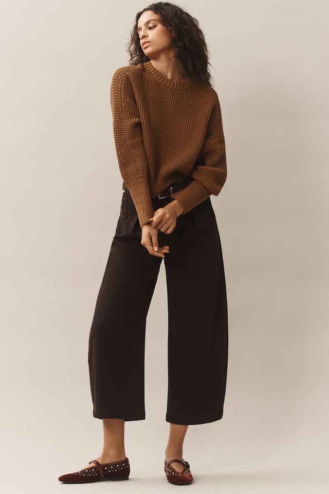 Pilcro Crew-Neck Waffle Sweater #2