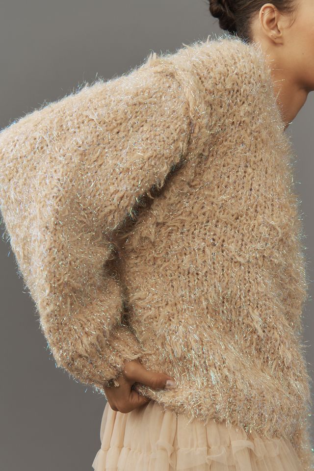 By Anthropologie Iridescent Brushed Crew-Neck Sweater #2