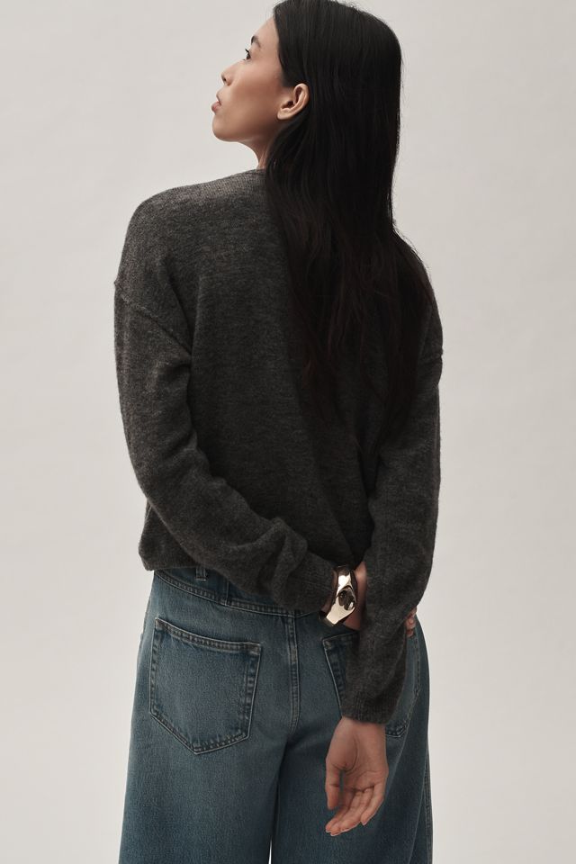 By Anthropologie Crew-Neck Cardigan Sweater #4