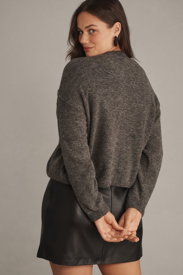 By Anthropologie Crew-Neck Cardigan Sweater #6