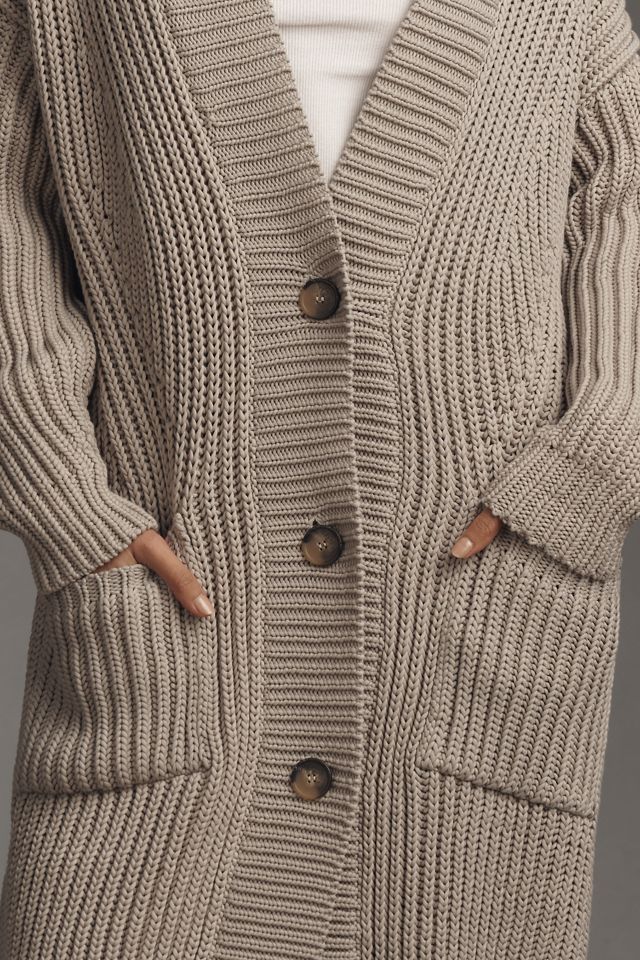 By Anthropologie Oversized Longline Cardigan Sweater #2