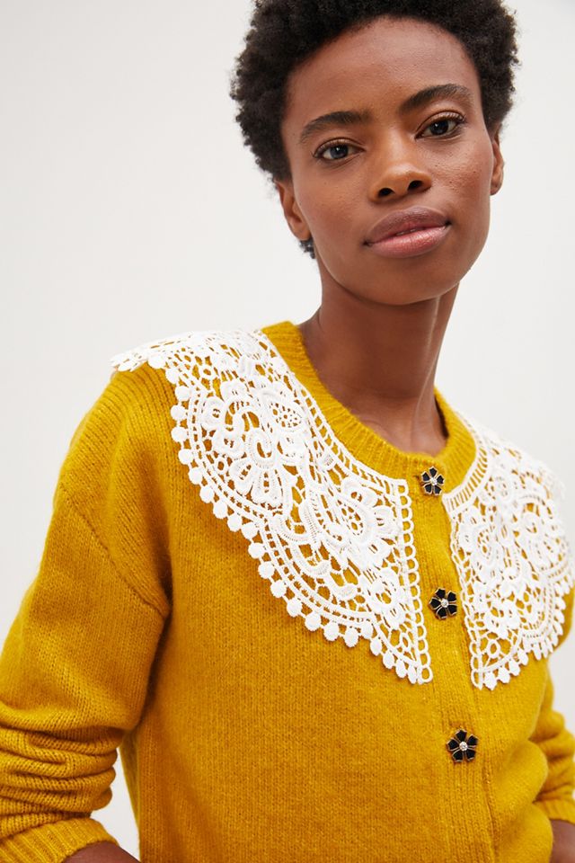 Maeve Lace Collar Cardigan #1