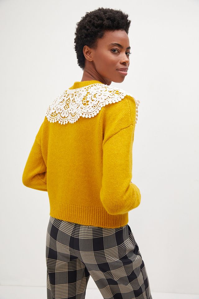 Maeve Lace Collar Cardigan #2
