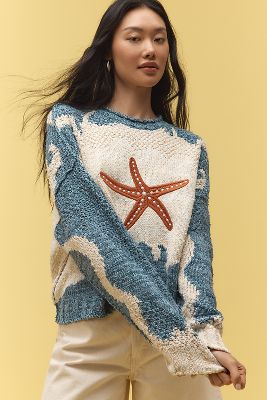 Pull Manches Longues Col Rond Jumper Iconique taille: XS chez Anthropologie - Pilcro - Modalova