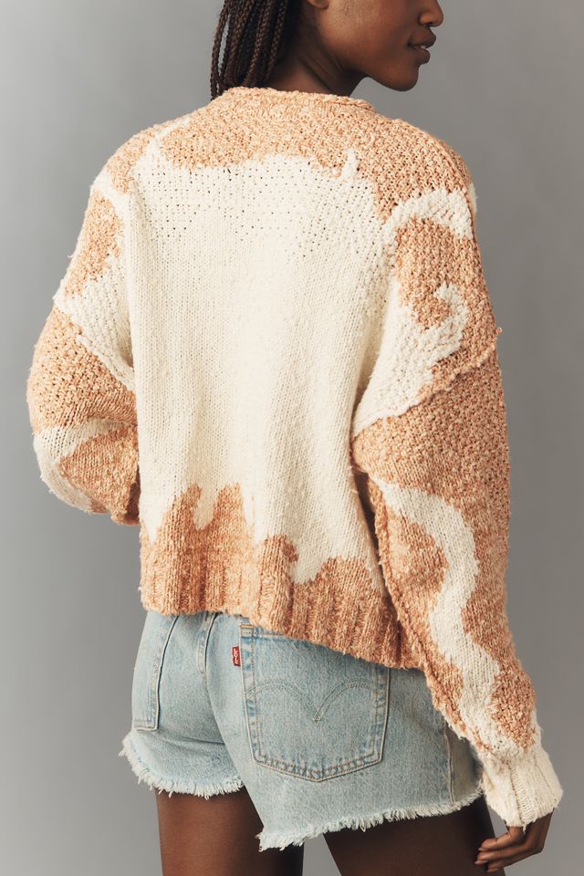 【90s~PETER HAHN】ピーター・ハーン ニットポロ　アイボリー M Ariat Women's Winslow Southwest Berber Snap Front Pullover