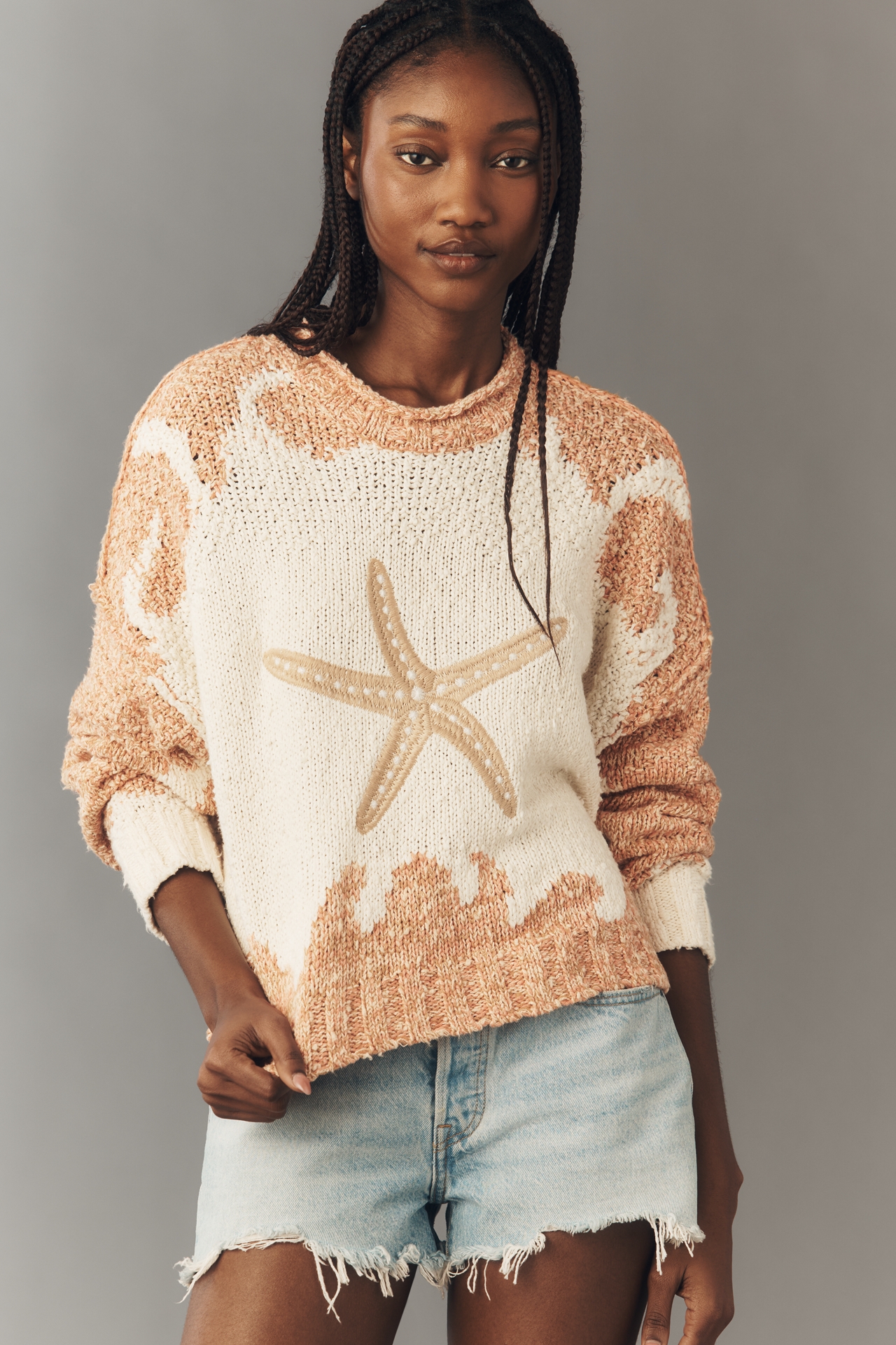 Pilcro Pullover Long-Sleeve Crew-Neck Icon Sweater
