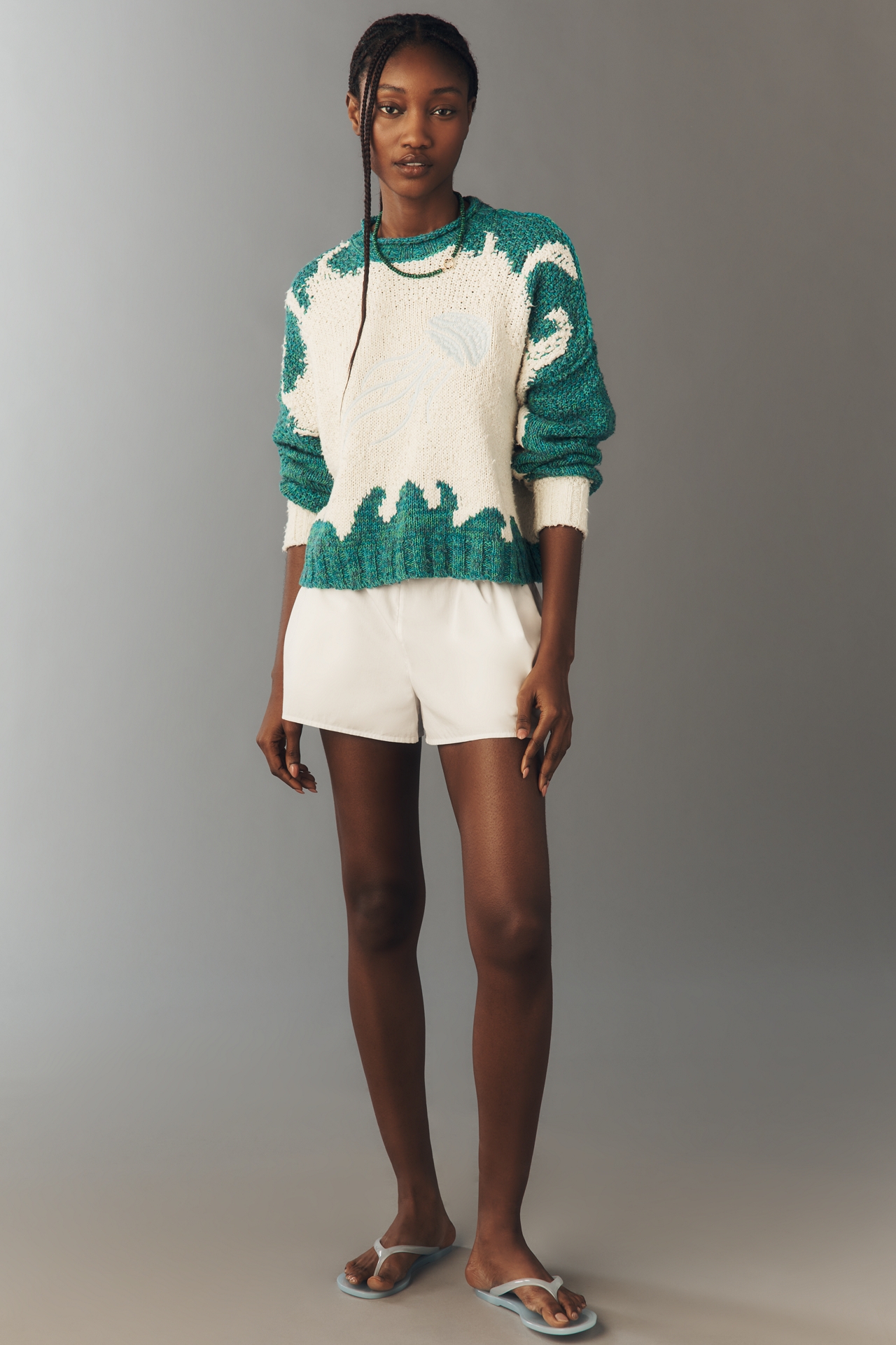 Pilcro Pullover Long-Sleeve Crew-Neck Icon Sweater