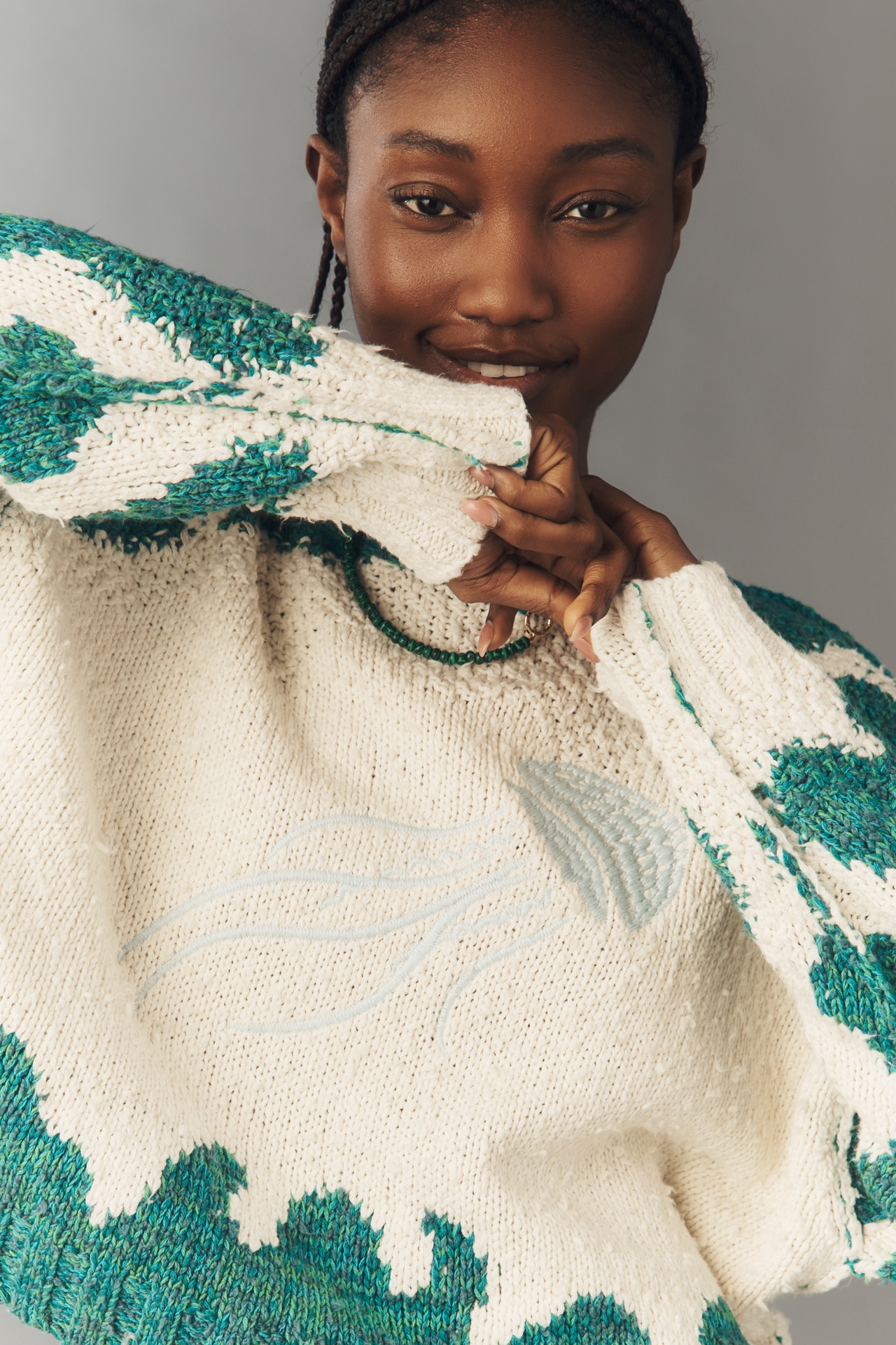 Pilcro Pullover Long-Sleeve Crew-Neck Icon Sweater