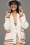 Maeve Shawl Collar American Flag Cardigan Sweater