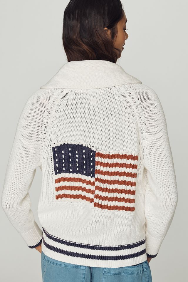 Maeve Lawson American Flag Cardigan #1