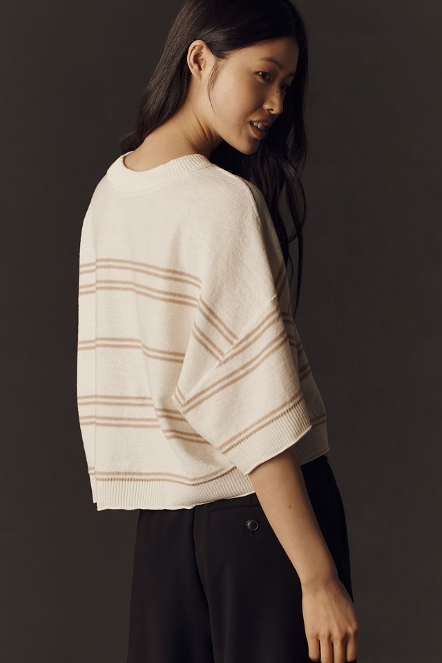 Goldie Crew-Neck Linen Sweater #1