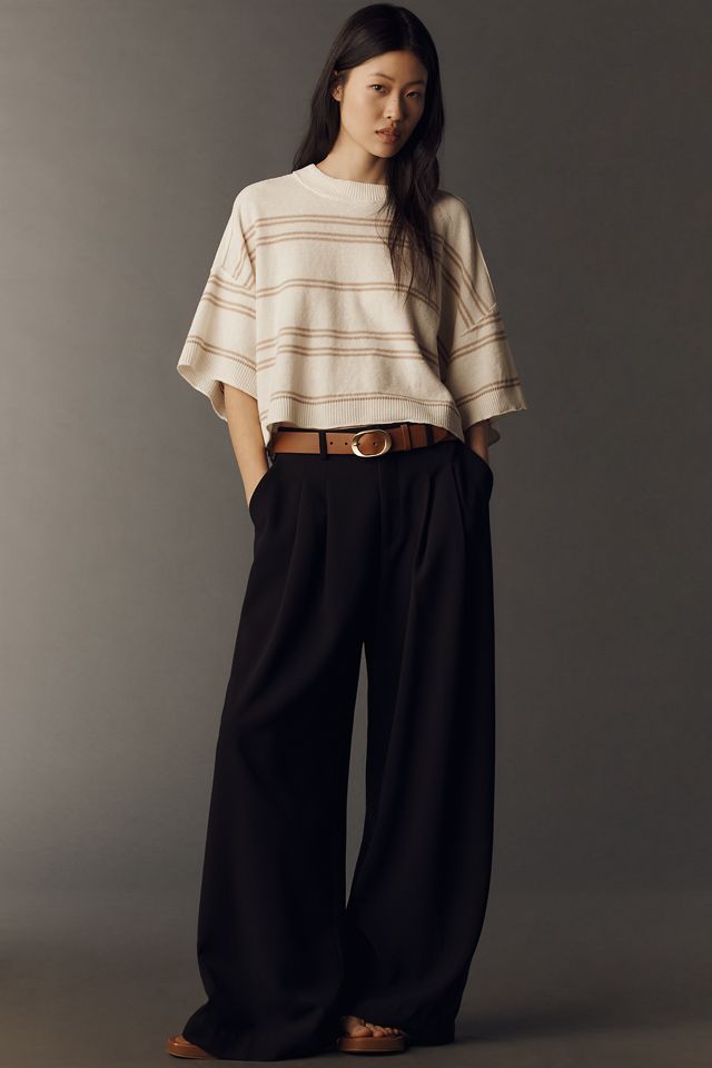 Goldie Crew-Neck Linen Sweater #3