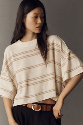 Goldie Crew-Neck Linen Sweater