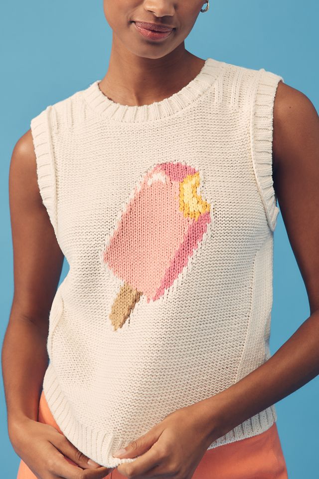 Maeve Linen Blend Icon Sweater Tank Top #3