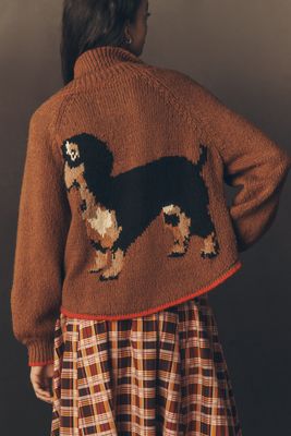 Maeve Crew-Neck Fitted Cable-Knit Sweater