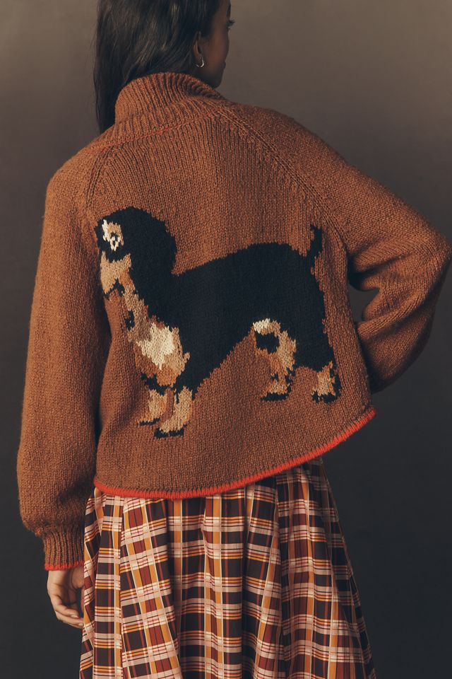 Die Jesse Dog Icon Strickjacke von Pilcro #1