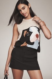 Maeve Wool Blend Sleeveless Dog Sweater