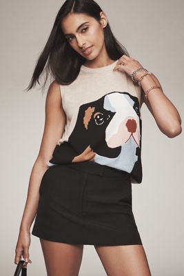 Maeve Wool Blend Sleeveless Dog Sweater 