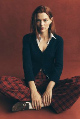 Maeve Twofer Cable-Knit Cardigan Sweater