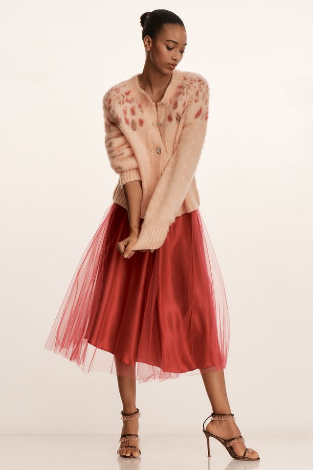 Maeve Brushed Embellished Wool Blend Cardigan #2