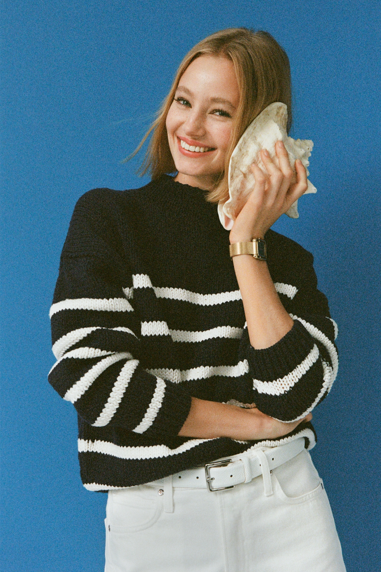 Embroidered Turtleneck Sweater